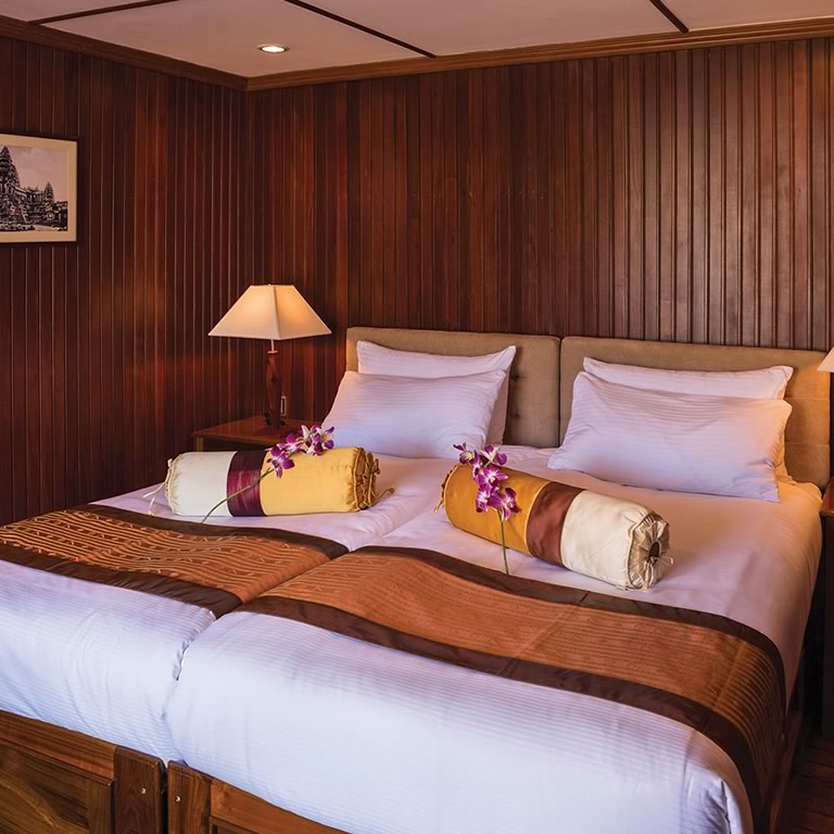 The Pandaw Cruises cabin
